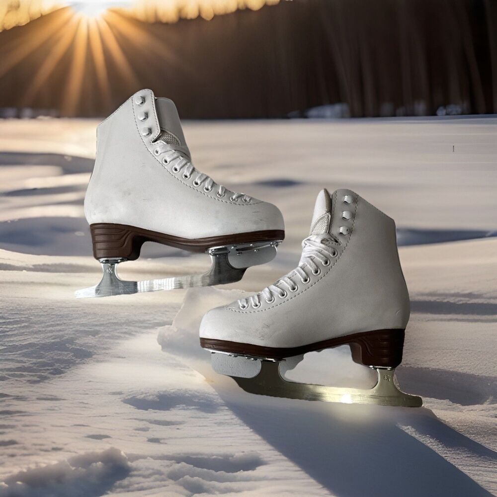 Jackson Excel Figure Ice Skates Mark II 1291 White Kids Size 3.5C - Picture 15 of 16
